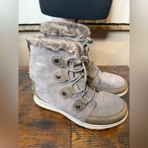 Sorel Explorer Joan Boot Women's Waterproof Suede Insulated Winter Boots Size 8